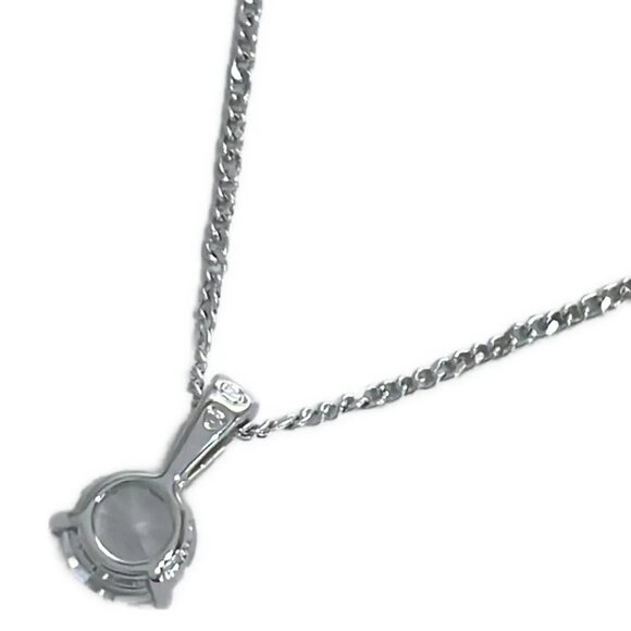 Auth SWAROVSKI - Silver Clear Hardware Swarovski Crystal Necklace - Picture 2 of 4
